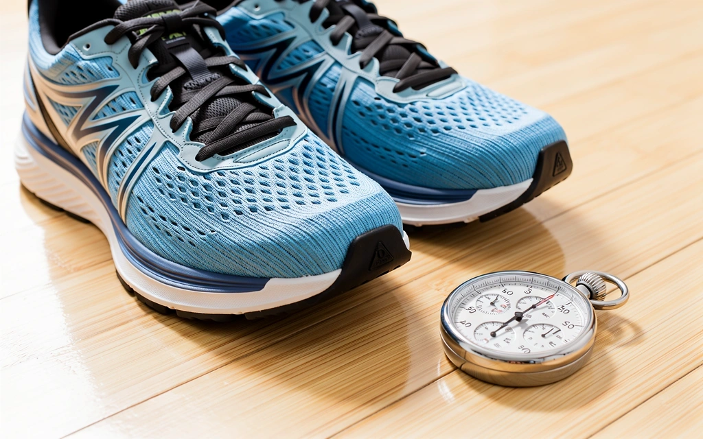 Equipamiento deportivo y cronómetro